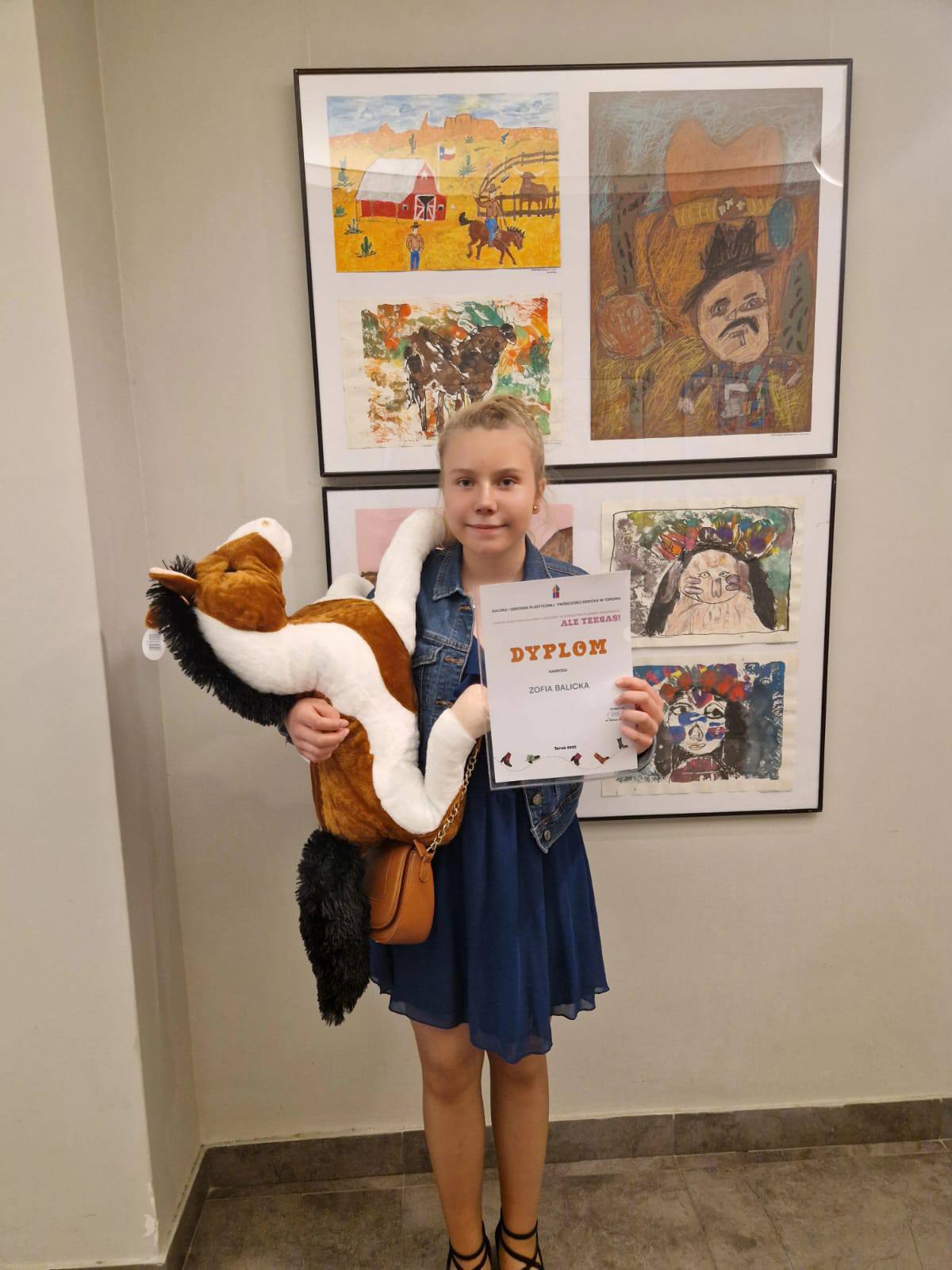 Sukces Zosi Balickiej w Regionalnym Konkursie Plastycznym dla Dzieci i Młodzieży
